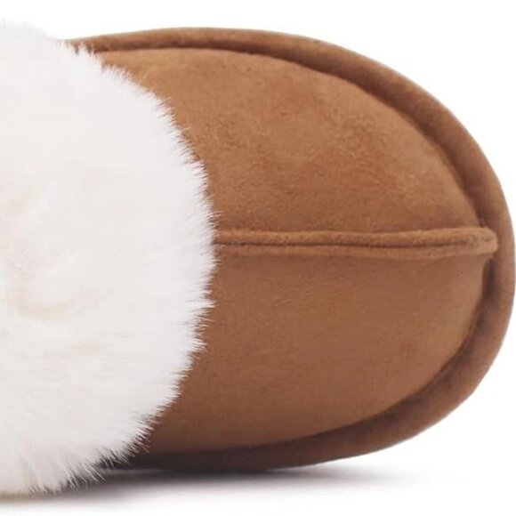 Kids Slippers Girls Boys Memory Foam Soft Plush Warm House Shoes Anti-Slip Fluff - Picture 7 of 7